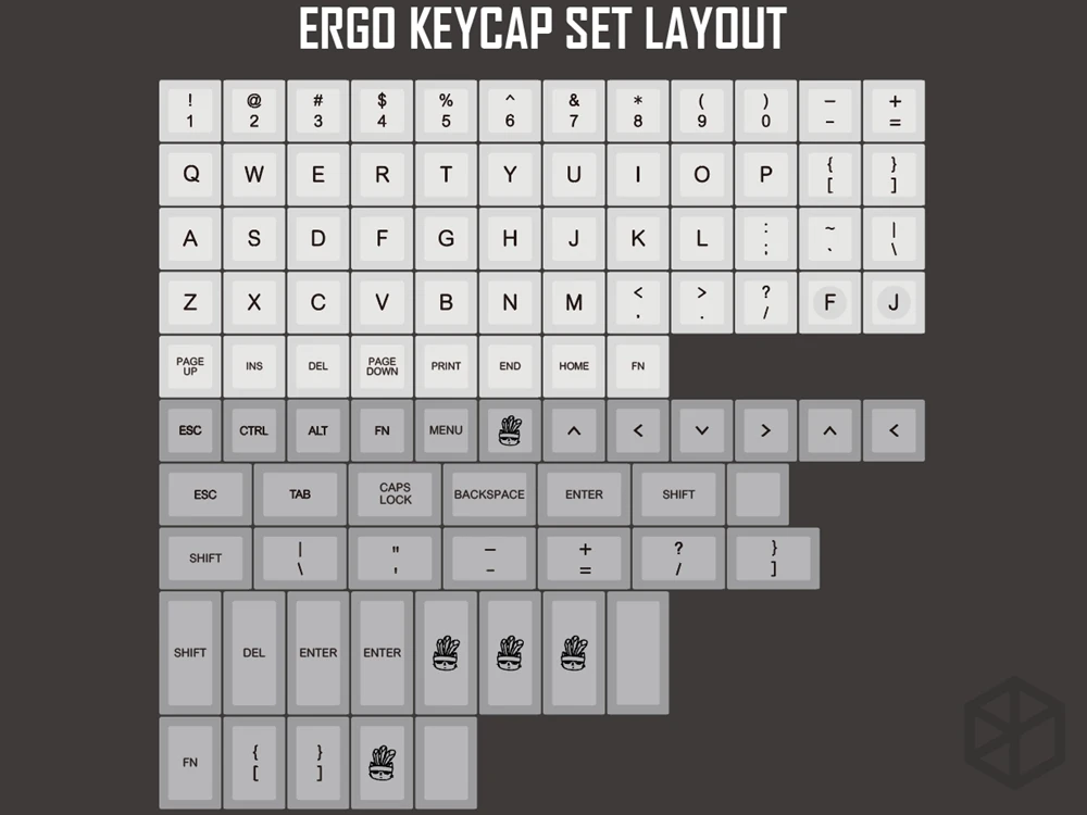 Dsa ergodox ergo pbt dye subbed keycaps пользовательские механические клавиатуры Бесконечность ErgoDox эргономичная клавиатура keycaps светильник серый - Цвет: DSub Grey Ergo x1