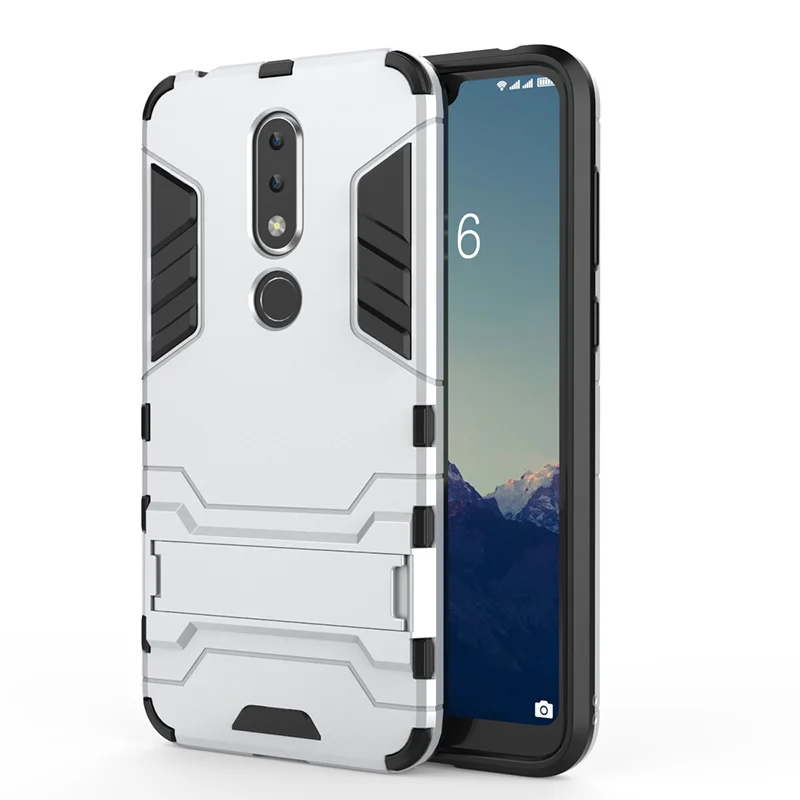 white YueTuo бронированный чехол для Nokia на возраст 1, 2, 3, 5, 6, 7 плюс 2,1X5X6X7 7,1 8,1 9 pueview 8 sirocco Гибридный ударопрочный чехол-накладка для телефона - Цвет: white
