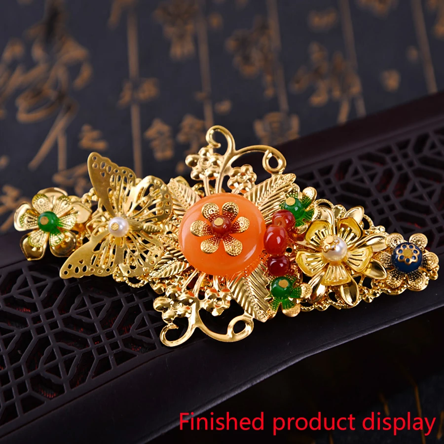 5pc/lots Big Connectors Metal Filigree Wrap Flowers Wings Butterfly Peacock Gold Plated For Jewelry Making Diy Crafts Decoration | Украшения