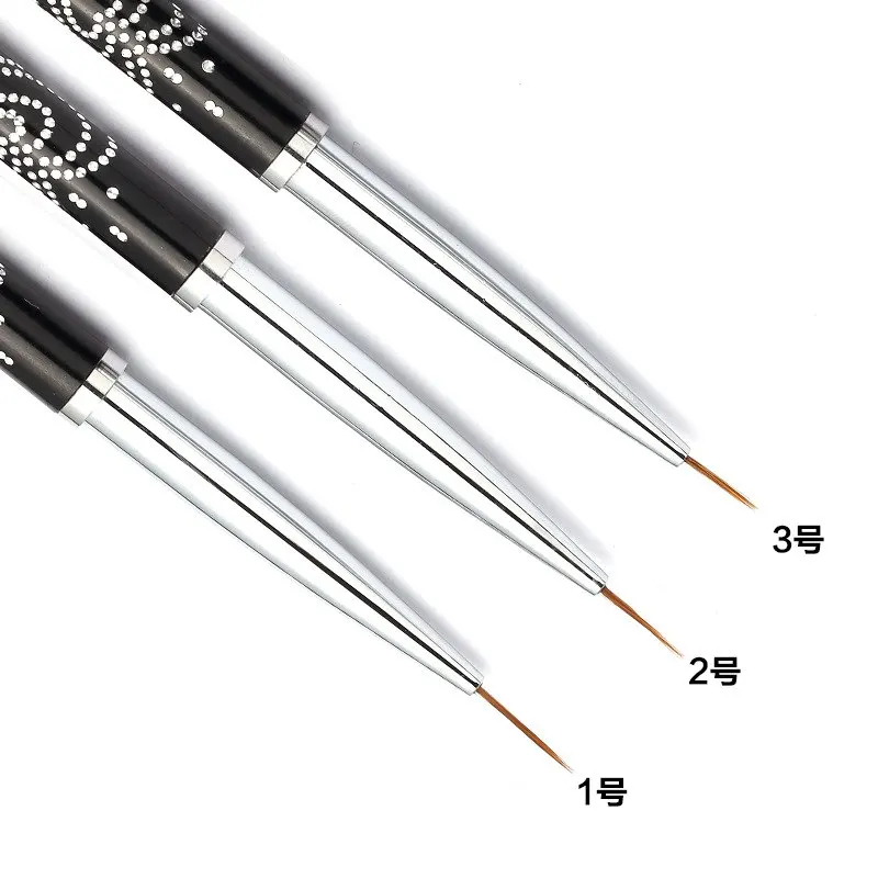 Nail Art Lines Painting Pen Brush Professional High Quality UV Gel Polish Tips 3D Design Manicure Drawing Tool Kit Woman | Красота и