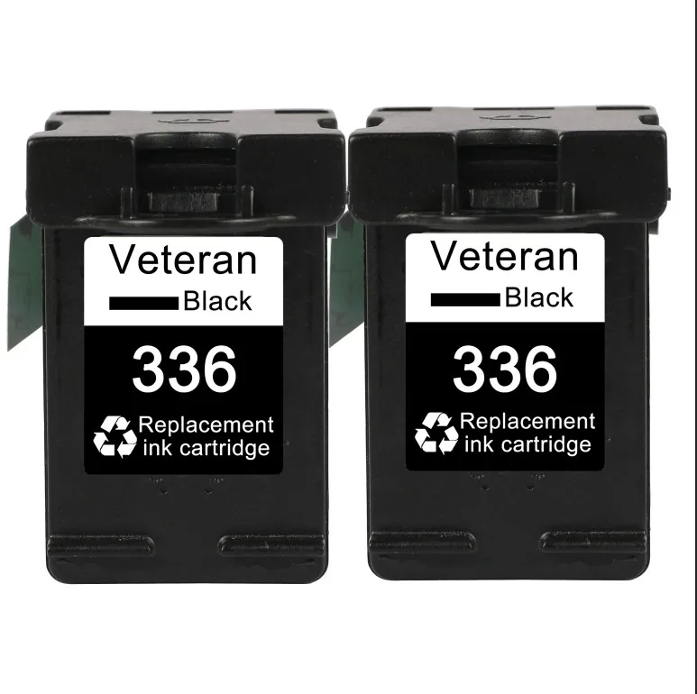 2x 336 Black Ветеран, совместимый с hp 336 342 чернильный картридж для hp Deskjet 5440 5420 D4100 кгс 1500 1510 1600 1610 2710 2575 C3180 принтер - Цвет: 2x 336 Black