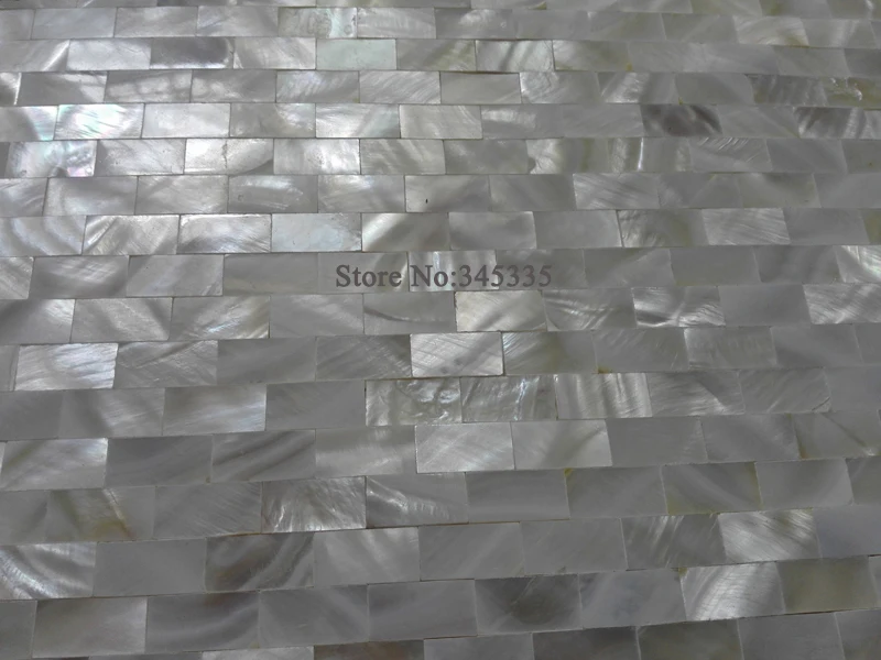 Кирпич чистый белый мать плитки из жемчужная мозаика кухня фартук Ванная Кухня