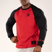 new men spring autumn cotton hoodie pullover casual fashion patchwork sweatshirts gyms fitness bodybuilding male tops sportswear