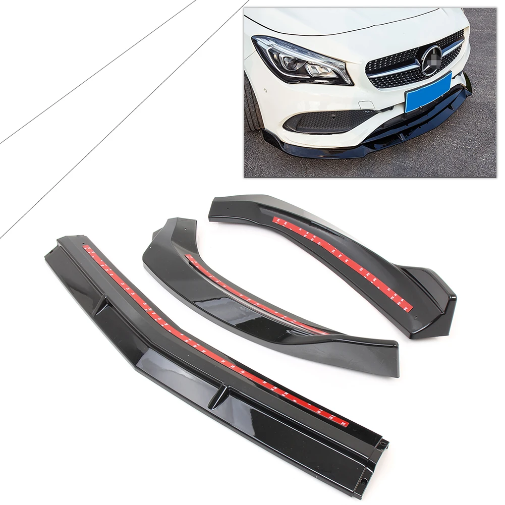 Накладка на передний бампер для Benz CLA 45 AMG W117 CLA200/CLA250 CLA45 бампер AMG CLA180- глянцевый черный общий только