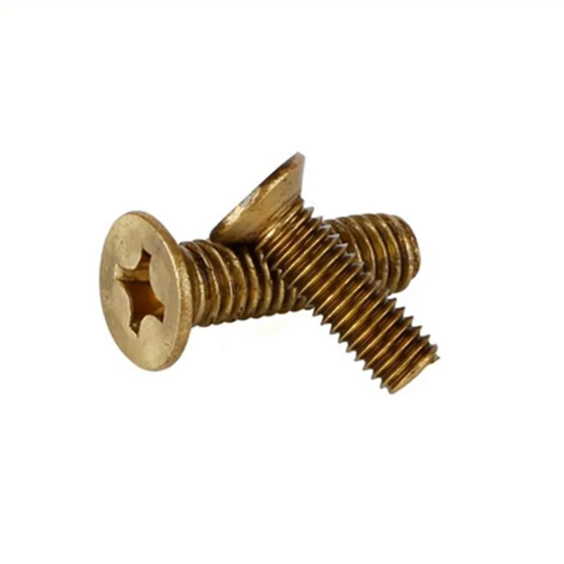 

Countersunk Screws Head Machine Brass Phillips Flat High Electrical Lot (20 Pieces/lot) Cross 50pcs Din965 Gb819 M3*6 Axk