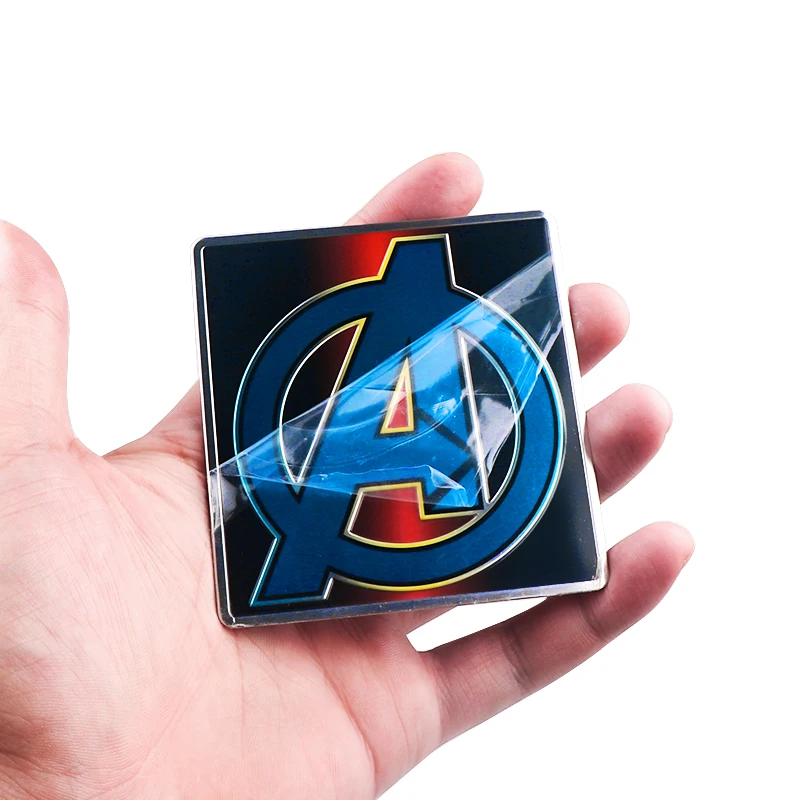 Автомобильный Стайлинг 3D Marvel The Avengers эмблема Алюминиевые наклейки из сплава для