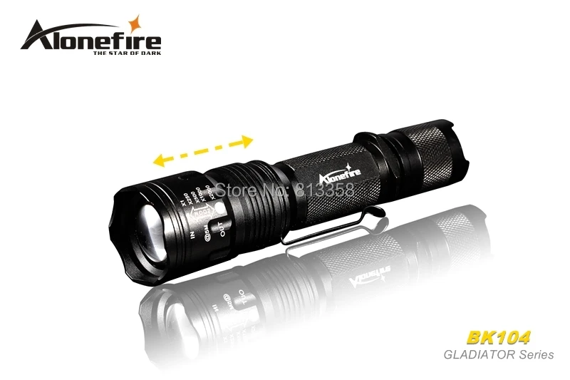 AloneFire BK104 Гладиатор серия CREE XM-L T6 светодиодный 5 Режим масштабирования портативный светодиодный фонарик