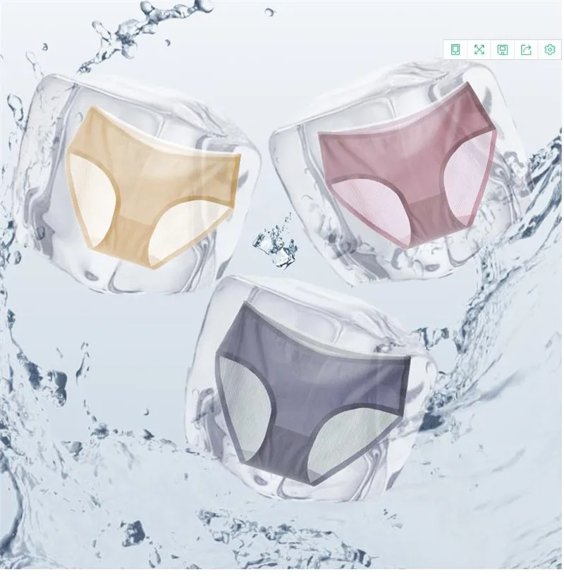 Женское нижнее белье трусики из вискозы с резьбой женское цельное бесшовное |