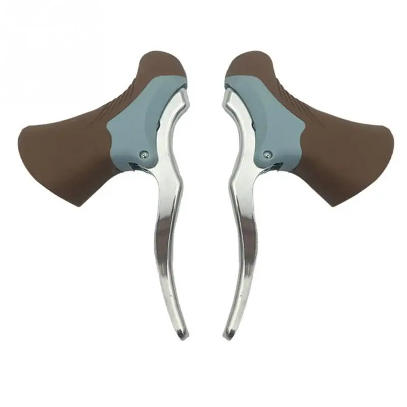 2PCS Bicycle Brake Crank Lightweight Road Bike Aluminium Alloy Sport Fixie Handle brake Lever Transmission | Спорт и развлечения