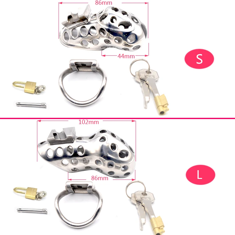 Для большого члена из нержавеющей стали вентилируемые отверстия дизайн мужской