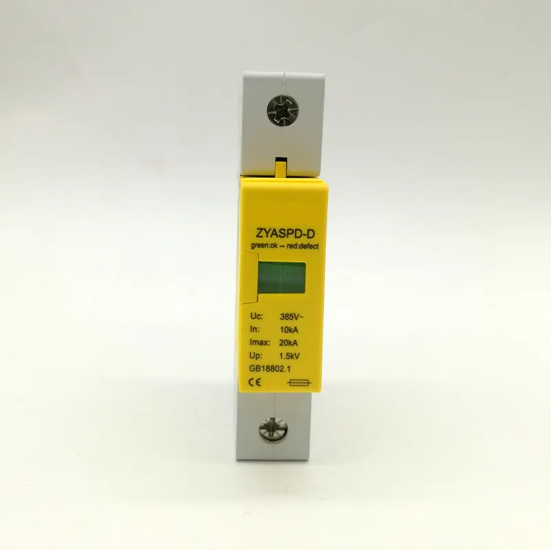 1 полюс 10-20ка~ 385VAC SPD дом устройство защиты от перенапряжений защитное Низковольтное устройство Разрядника
