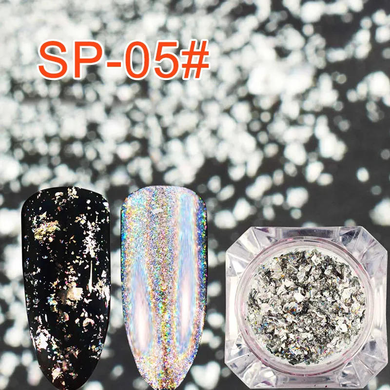 Nail Glitter 05 Francheska блеск для ногтей порошок пыль переливающиеся флаки блестки золото серебро Супер Блестящие Блестки Дизайн ногтей Маникюр украшения - Цвет: Nail Glitter 05