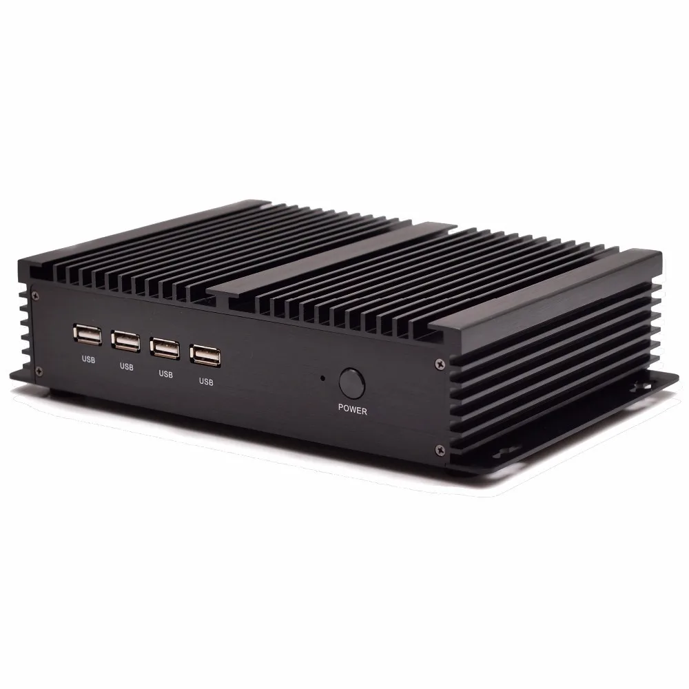 Intel Core i5 3317U промышленный безвентиляторный мини ПК Windows TV Box 4 RS232 Dual NIC 2 LAN pfsense Firewall