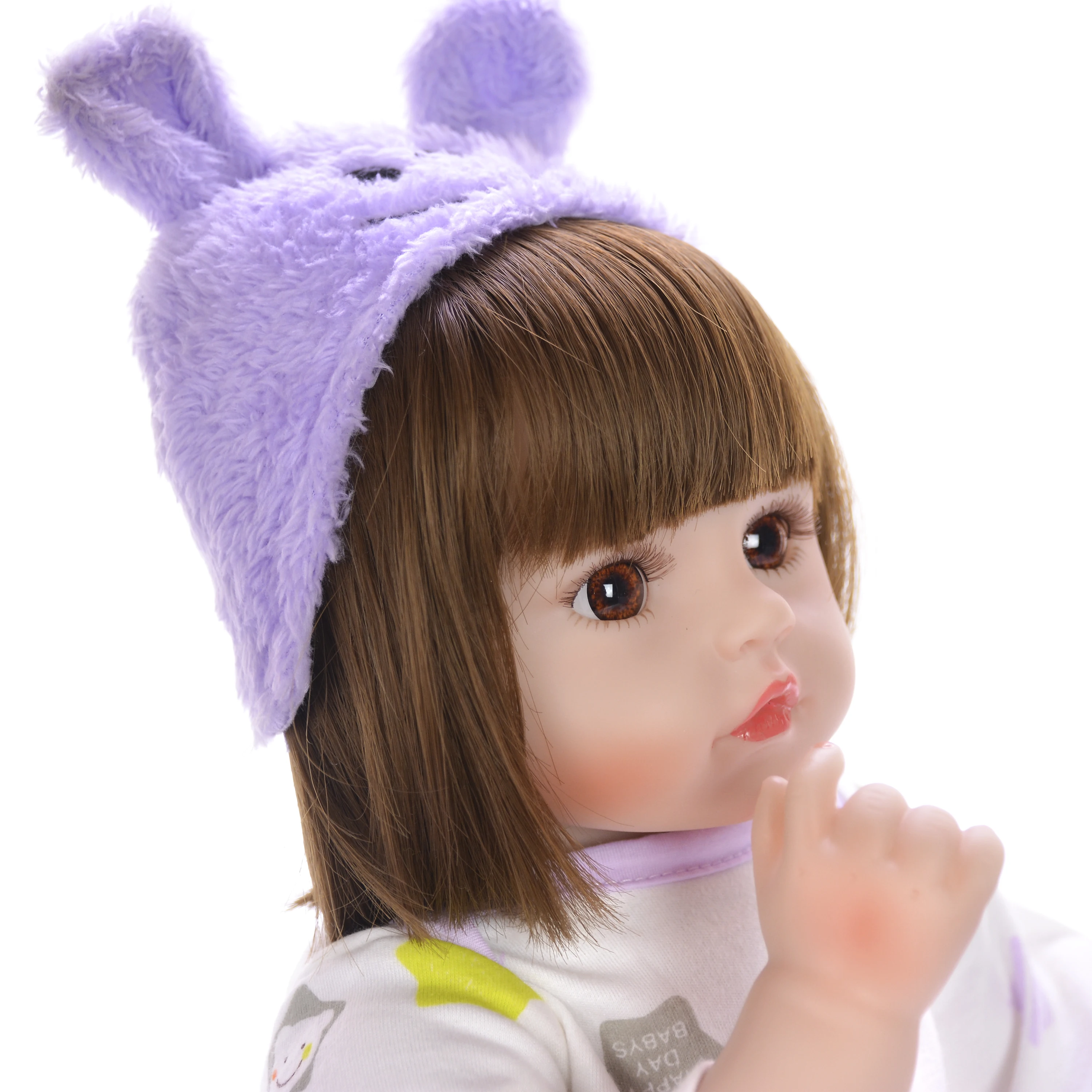 KEIUMI Новое поступление 18 дюймов Реалистичная кукла Reborn Baby Мягкие силиконовые 46 см