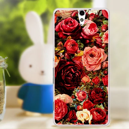 High Fashion diy Cute Cartoon aniamls Eiffel Towers and flowers design case cover for Sony Xperia C5 E5553 E5506 E5533 E5563 | Мобильные