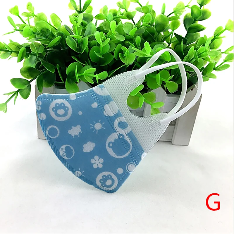 as picture 5pcs 5 шт., мультяшная детская маска для девочек и мальчиков, PM2.5, складывающаяся хлопковая маска, дыхательный клапан, Анти-пыль, маска для рта, респиратор, Детские маски со ртом для лица - Цвет: as picture 5pcs