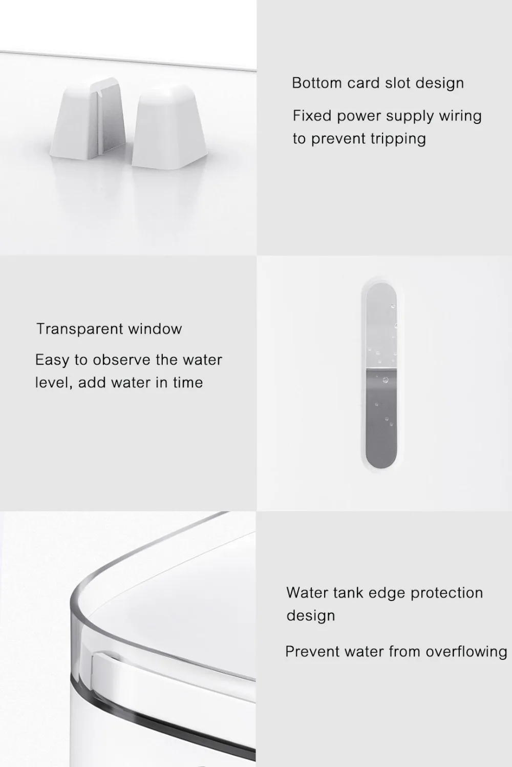 Xiaomi Mijia котенок, щенок, домашнее животное диспенсер для воды для собак и кошек прозрачный 2л белый цвет маленький питомец поилка