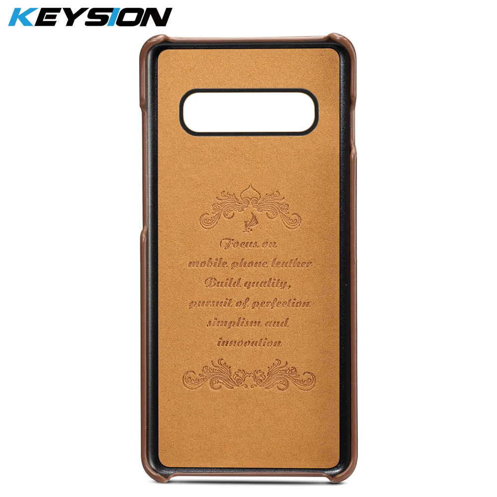 Чехол KEYSION для телефона Samsung Galaxy S10 Plus S9 кожаный роскошный винтажный кошелек с