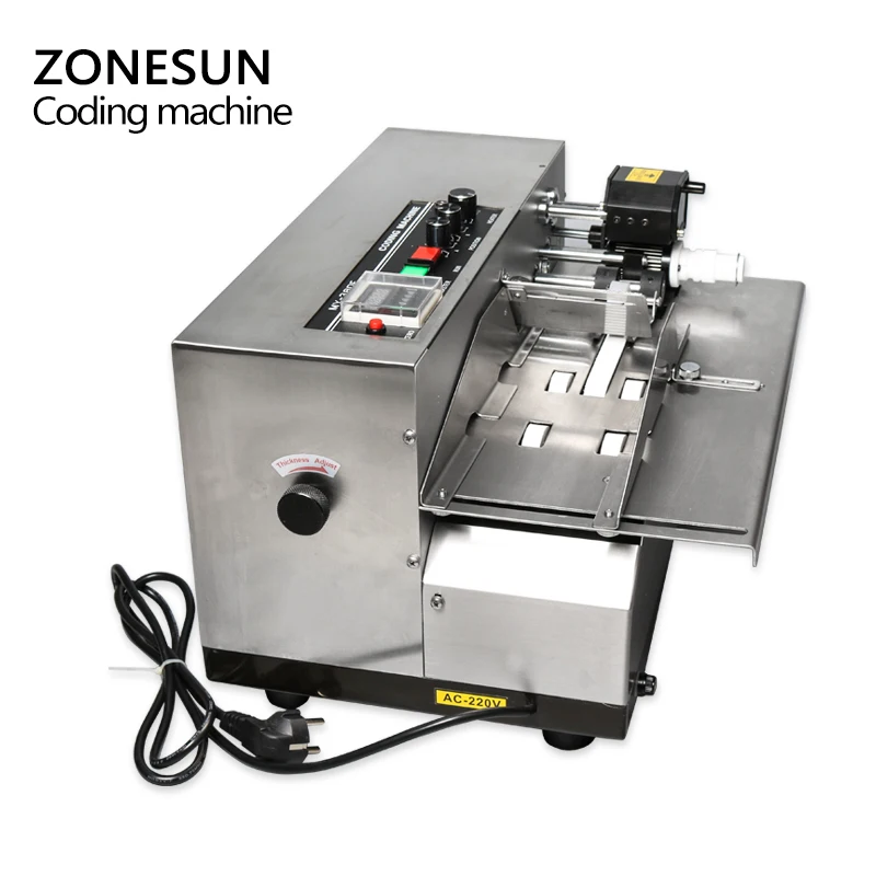 ZONESUN MY 380 чернильная рулонная кодирующая машина карточный принтер печатная для