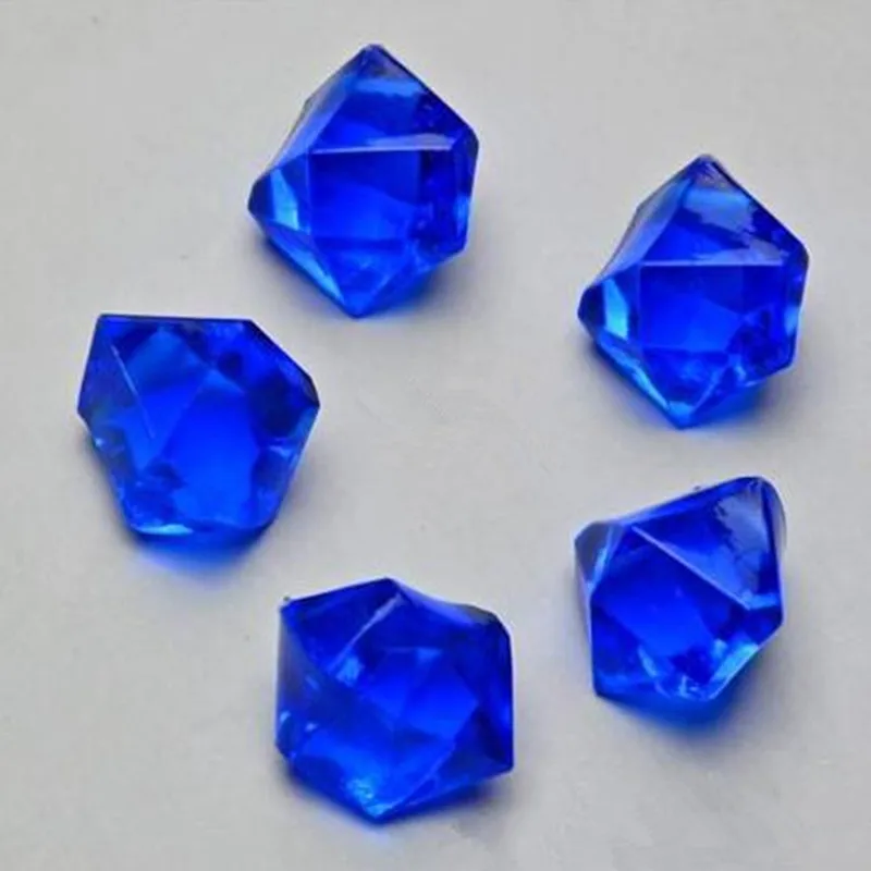 Dark blue Пиратские Драгоценности сокровище акриловые хрустальные драгоценные камни Ваза Наполнитель конфетти пиратский реквизит День рождения Сувениры детский душ свадебные подарки - Цвет: Dark blue