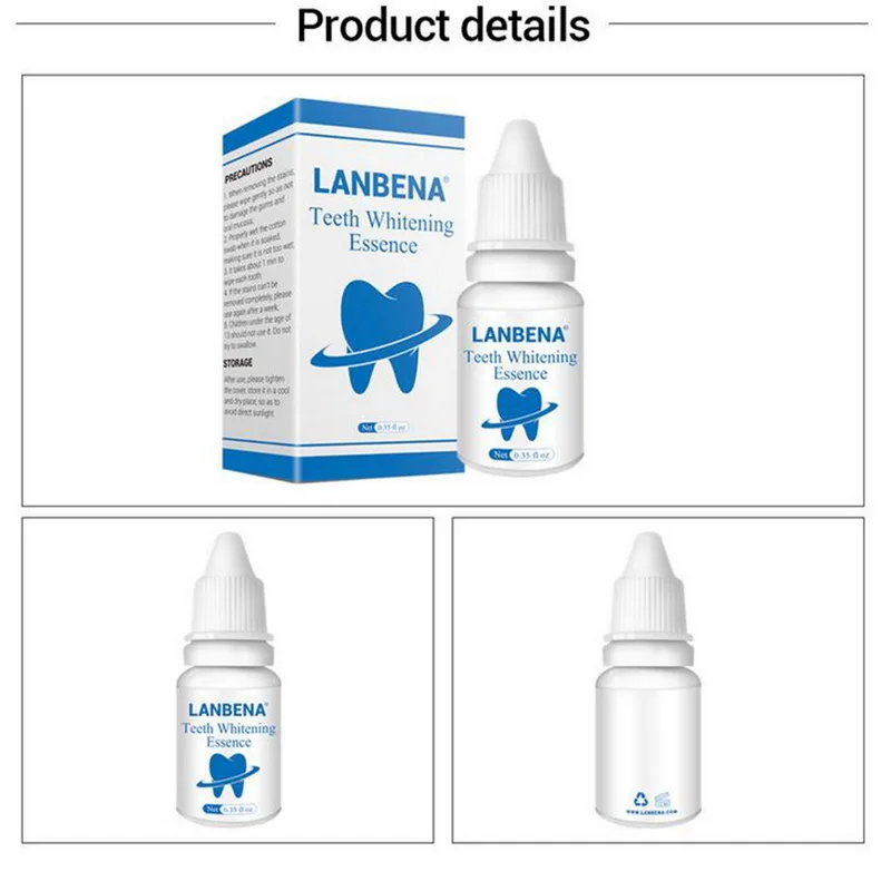 Новая отбеливающая эссенция для зубов LANBENA гигиена полости рта сывороточный