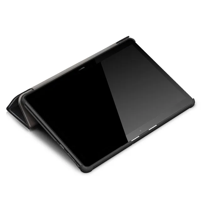 Закаленное стекло Защитная пленка+ чехол из искусственной кожи для huawei MediaPad T5 10 AGS2-W09 AGS2-L09 AGS2-L03 10," планшет