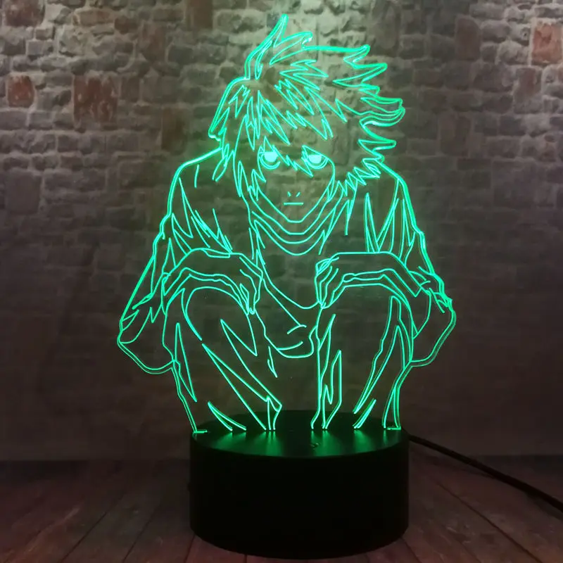 Световой дизайн с героями мультфильмов 3D Иллюзия светодиодный светильник 7