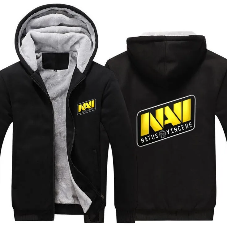 2018 Новый Для мужчин зима-осень толстовки natus vincere узор флисовое пальто Бейсбол