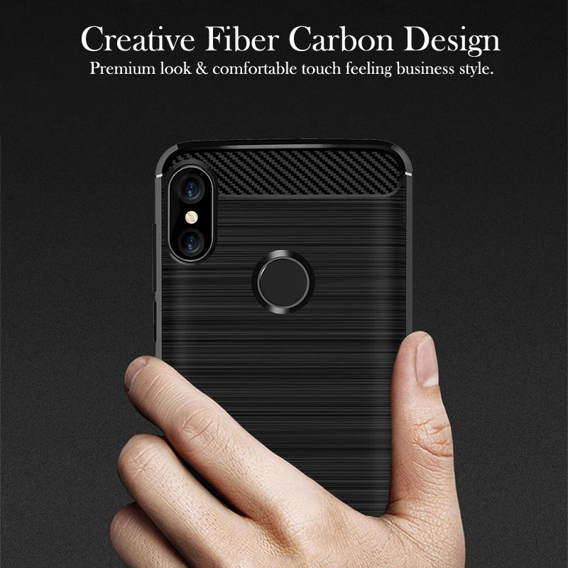 Силикон из углеродного волокна чехол для Xiaomi Redmi Note 7 GO Pro 6 5A Prime 5 4X4 6A Plus 4X Корпус