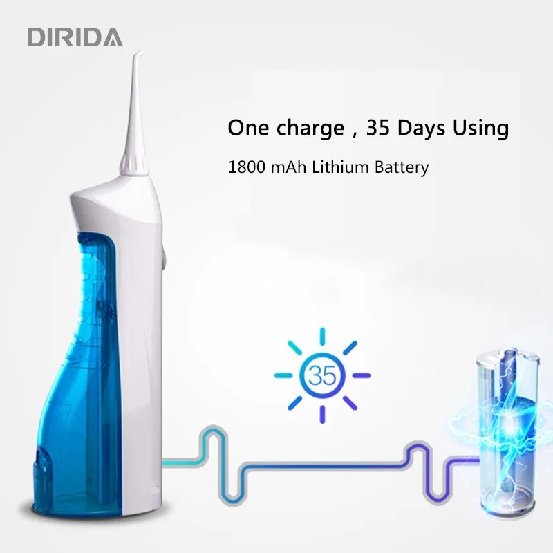 DIRIDA беспроводной водный стоматологический портативный складной ирригатор для
