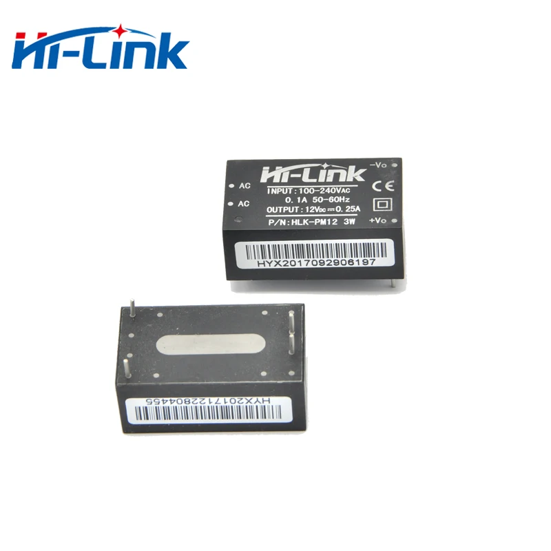 Ac dc 220V до 12v 3w модуль питания, Hi-Link модуль питания HLK-PM12