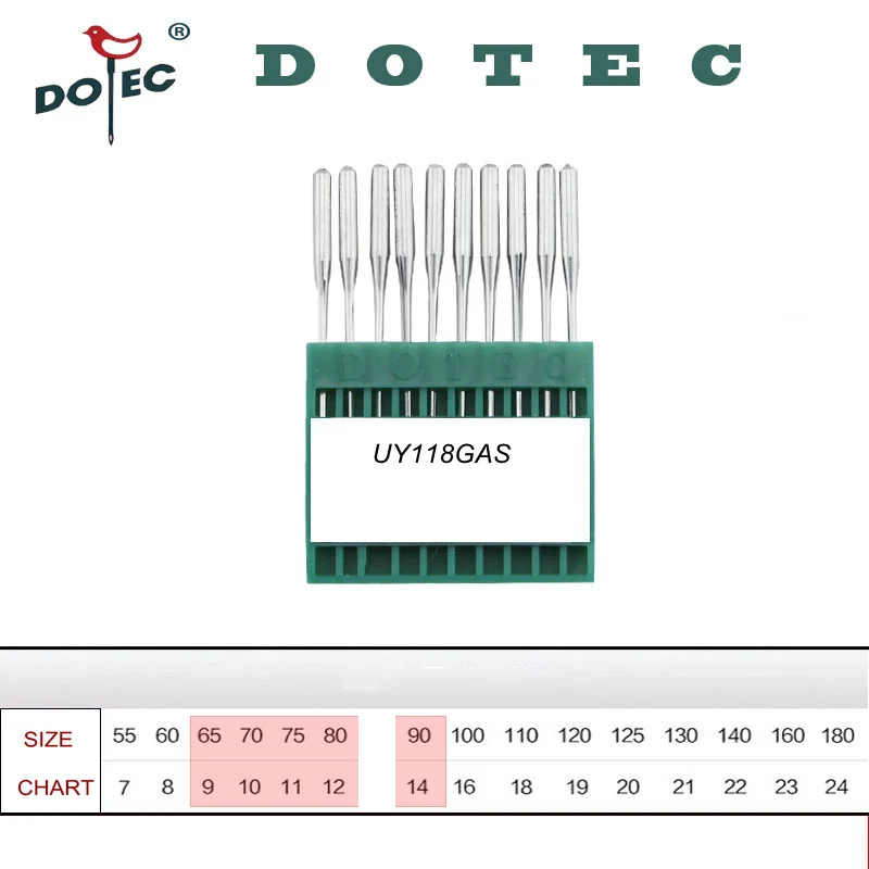 

10pcs 1 lot Dotec sewing needles UY118GAS FLX118A SY7060 FLX118GAS for interlock chainstitch sewing machine with free shipping