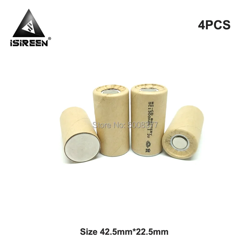 1,2 V 1300mAh NI-CD Перезаряжаемые SC никель-кадмиевые аккумуляторы Мощность инструмент Батарея Subc сотового аккумулятора для электрических Батарея пакет 6V 12V 18V