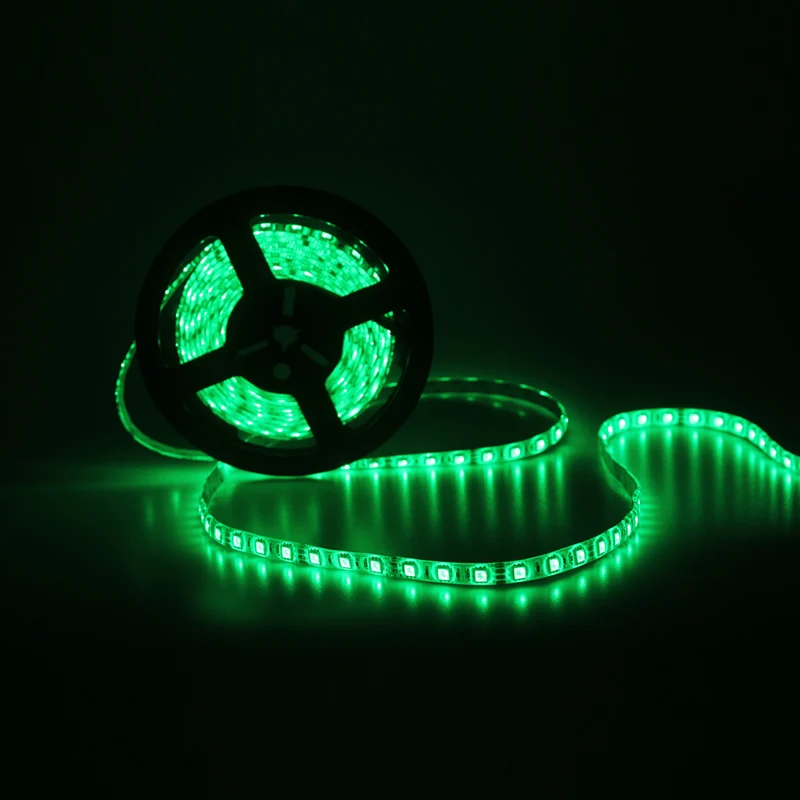 LED Strip Light RGB 5050 SMD Flexible Ribbon Stripe 5M Tape Diode Full set include DC12V Remote Controller Adapter EU US | Лампы и