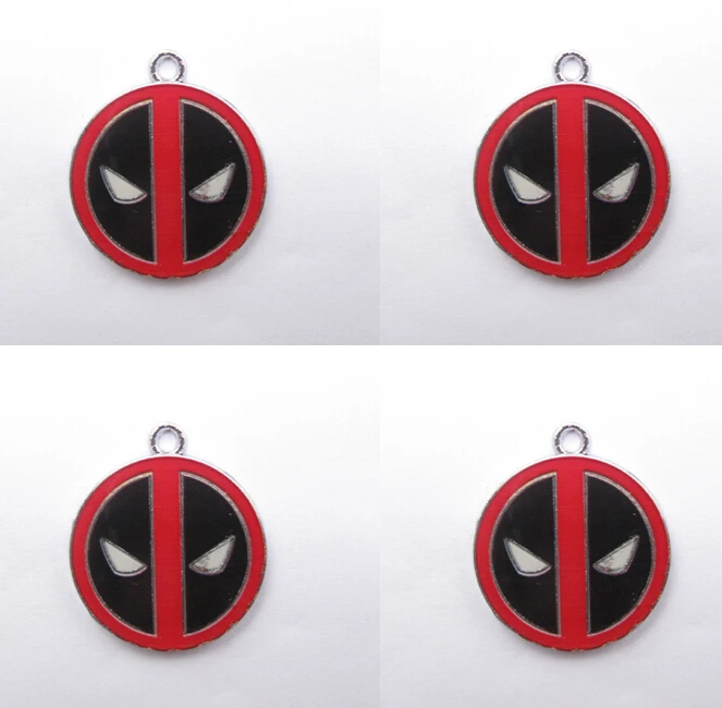 Новые Классические 50 шт Мультяшные Очаровательные Подвески Deadpool DIY для