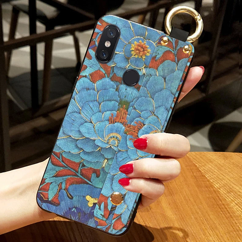 Чехлы с ремешком на запястье для Xiaomi Mi Max 2 Max2 Max3 роскошный силиконовый тканевый