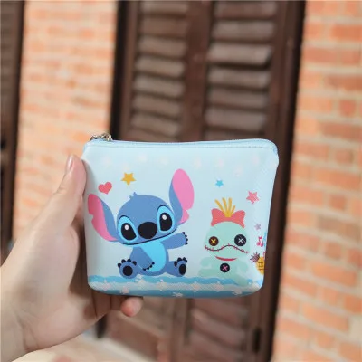 B Disney Микки Маус мультфильм кошелек магнит для монет сумка карты пакет Минни дети девушка сумка для хранения косметики карандаш детский чехол - Цвет: B