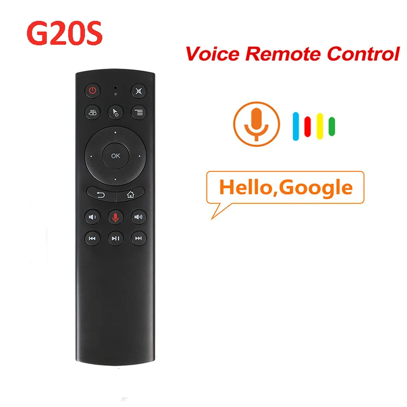G20S голосовой пульт дистанционного управления 2,4G беспроводной мини Kyeboard G20 Air mouse Микрофон для Android tv Box 8,1 Beelink King X96 Max