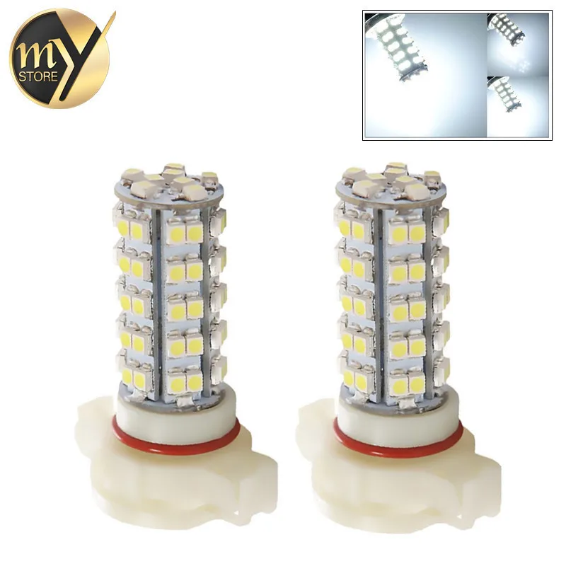 2 шт. H16 Белый 68 SMD 5202 5201 PSX24W передние противотуманные фары светодиодный ная лампа
