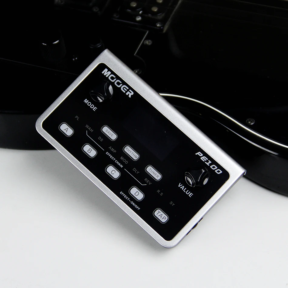 Mooer PE100 портативные мульти эффекты процессоры Гитарные педаль с 39 типами эффектов