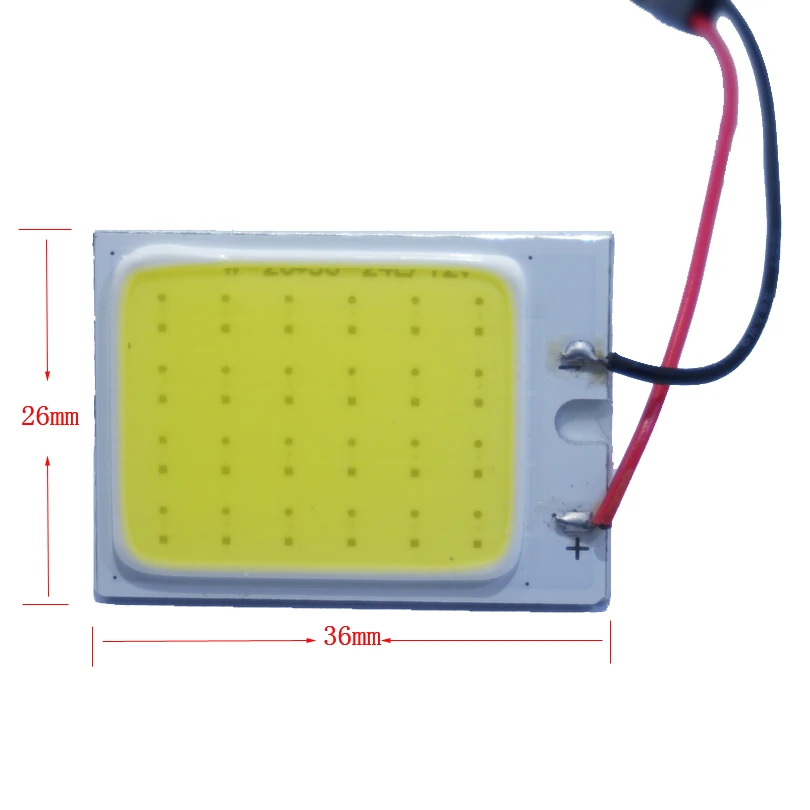 AORUNYEBAO 4 шт. COB 24 SMD чипы белое чтение 12 В светодиодная купольная лампа для парковки