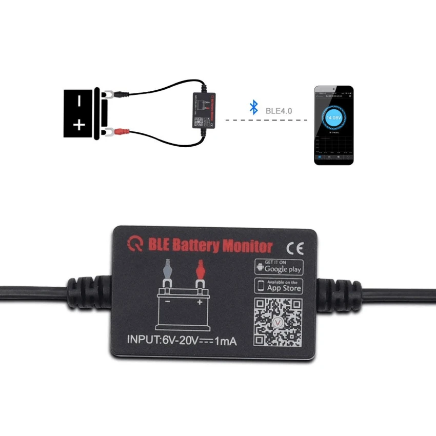 10 шт. DHL TONWON TW20 12V тестер батареи Bluetooth 4 0 напряжение беспроводной анализатор