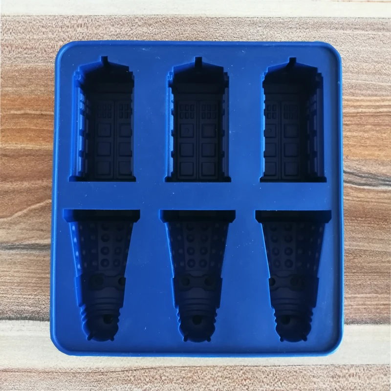 Dr ТАРДИС из сериала Доктор Кто льда панель лотка вечерние Силиконовые Ice Cube лотки