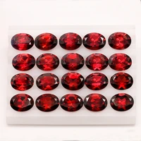 new natural red garnet loose stone oval shape 7mm9mm good cutting good fire best choice for jewelry design