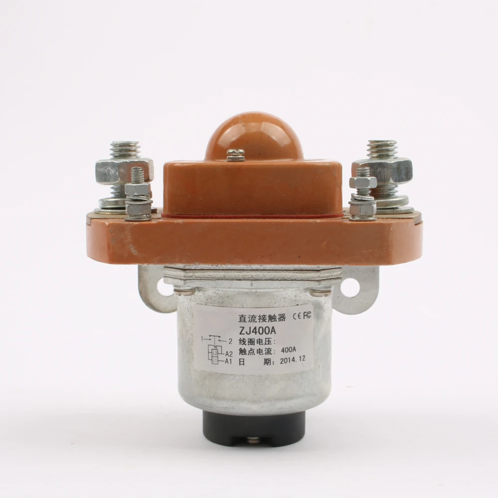 DIANQI 1NO(нормально открытый) 12V 24V 36V 48В 60В 72В контактор постоянного тока для мотор погрузчик электромобиль захватить wehicle автомобильная лебедка ZJ400A