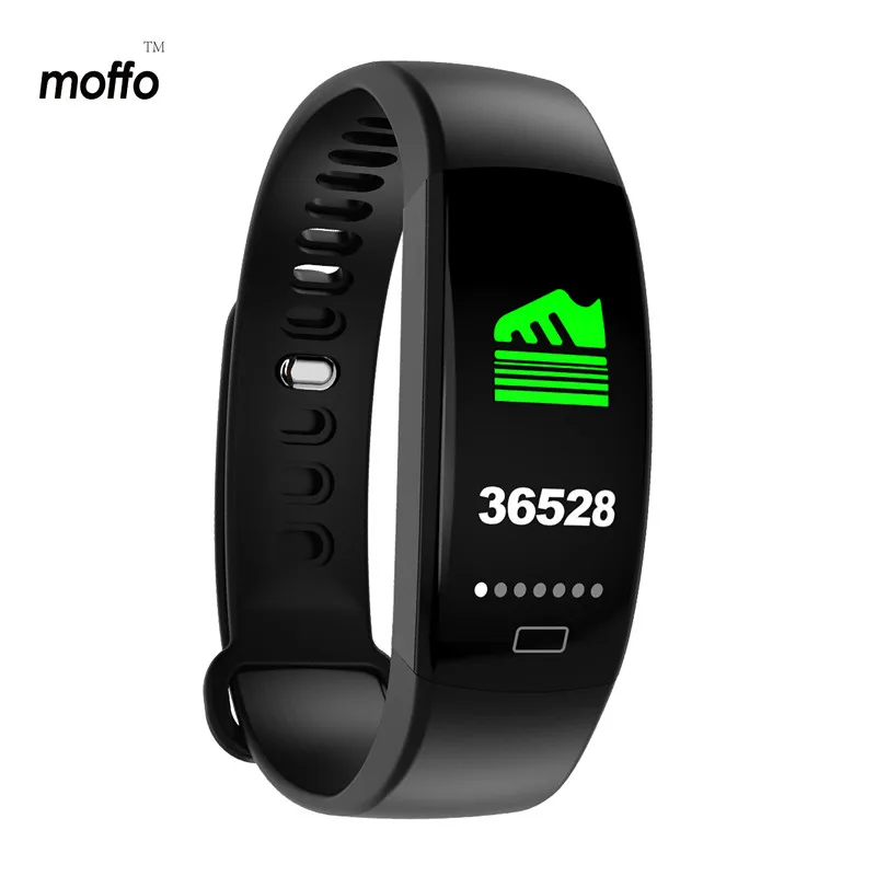 Moffo Smart Bracelt датчик сердечного ритма цветной экран удлиненная