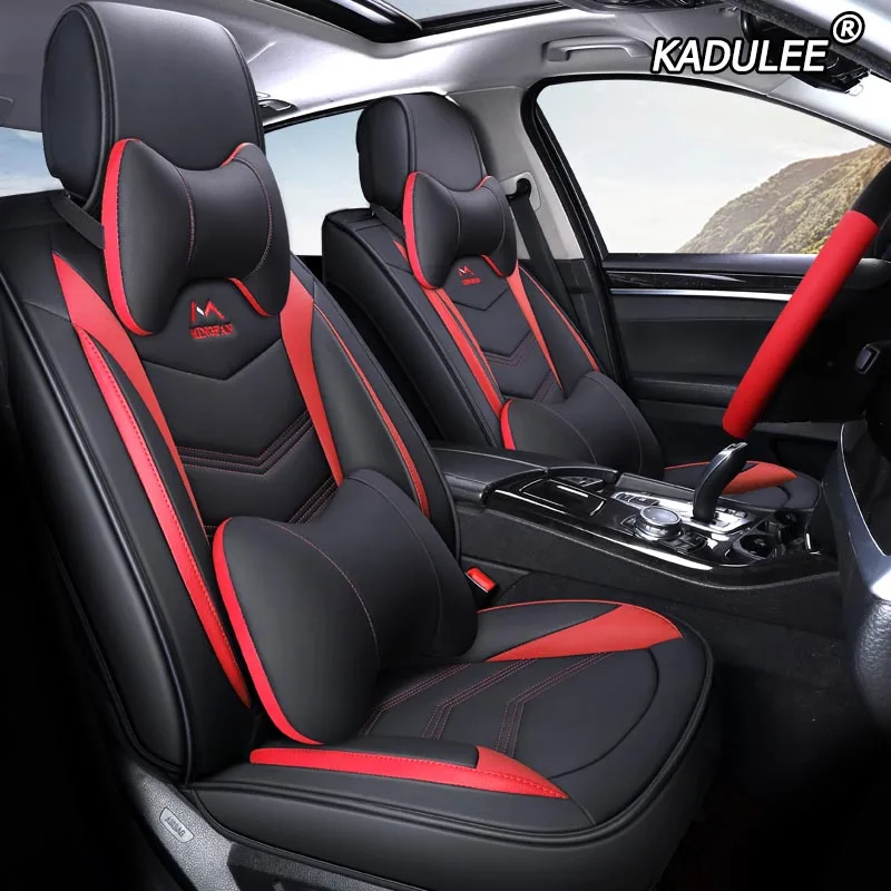 Deluxe Edition KADULEE кожаный чехол для автомобиля kia sportage rio 3/4 ceed sorento soul niro k2 k3 k5 stonic venga spectra stinger carens seat - Название цвета: Deluxe Edition