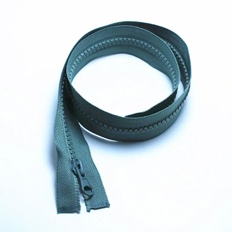 pea-green XUNZHE 5 шт многоцветные 56 см молнии 5# открытый конец смолы молнии для шитья одежды длинное пальто пуховик, DIY шитье - Цвет: pea-green