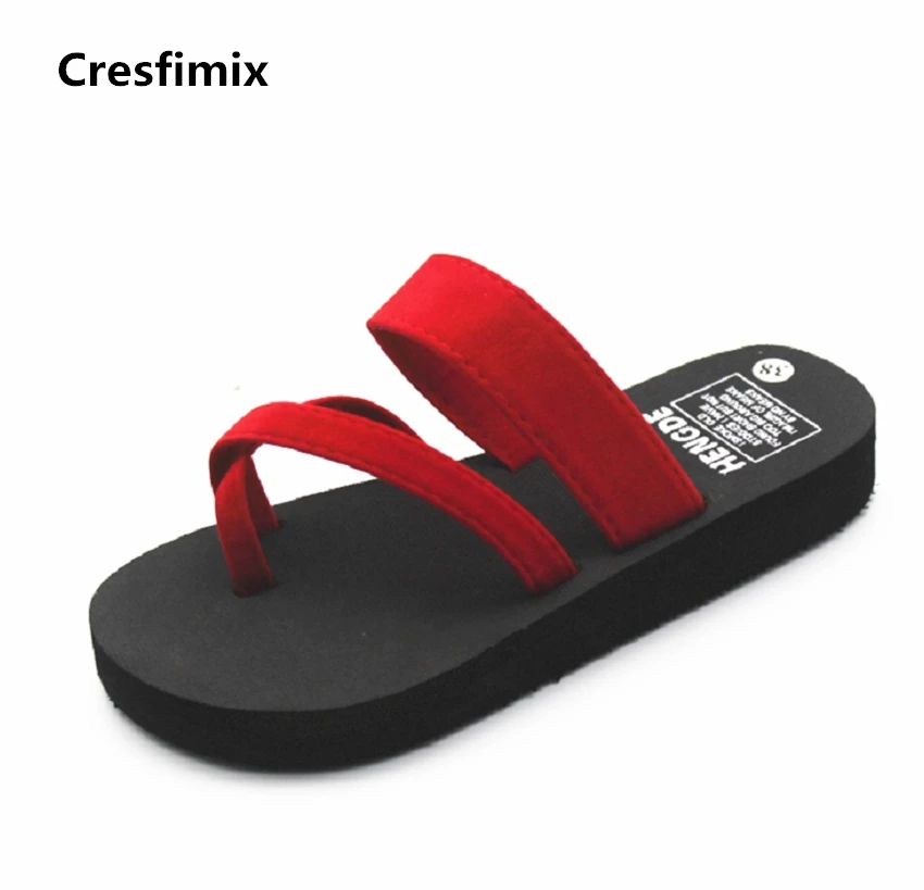 Cresfimix/Женские повседневные Мягкие Шлепанцы из ЭВА на каблуке 3 см Милые женские