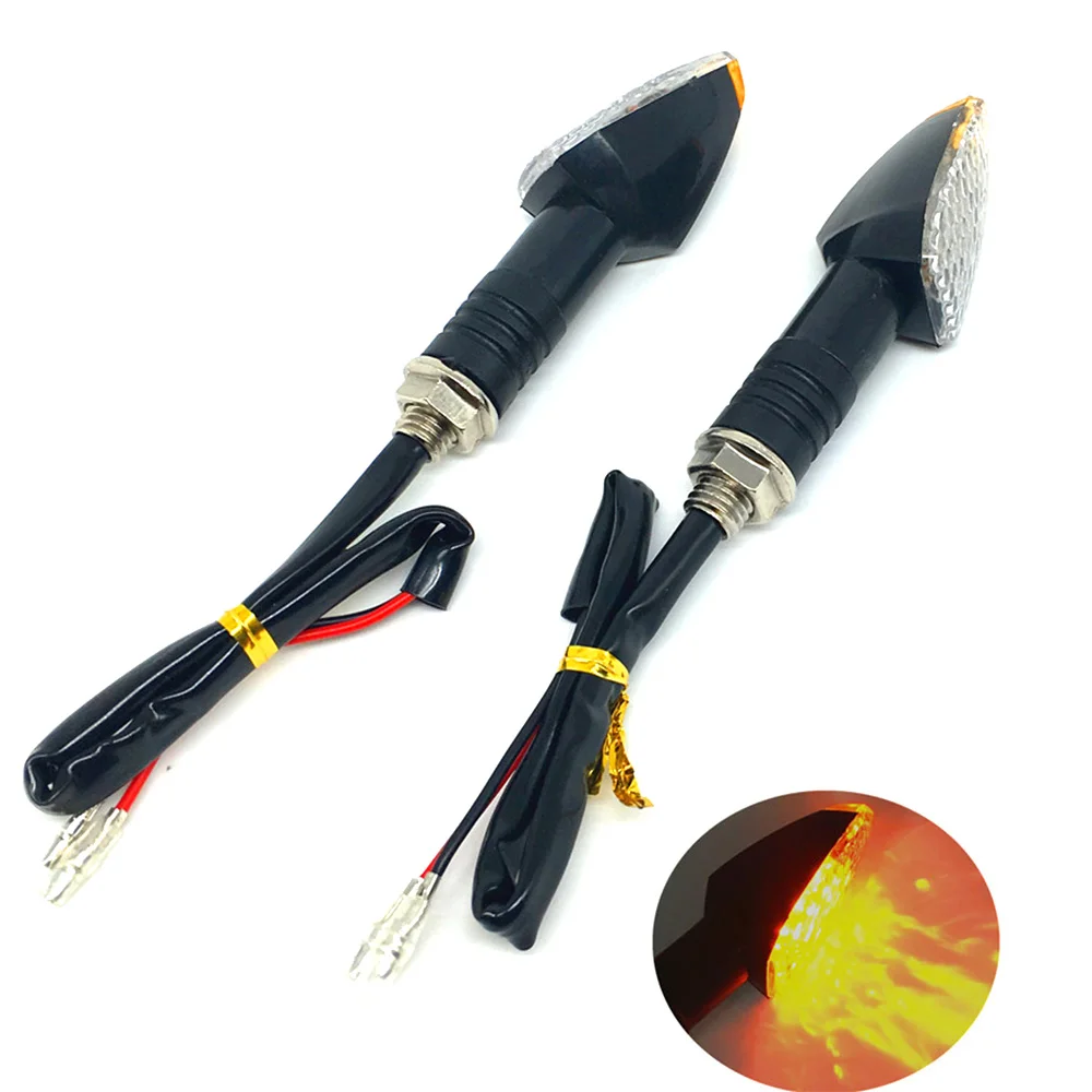 2 шт. Универсальный светодиодный индикатор поворота мотоцикла лампа указатель